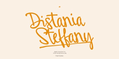 Distania Steffany Font Poster 10