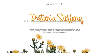 Distania Steffany Font Poster 2