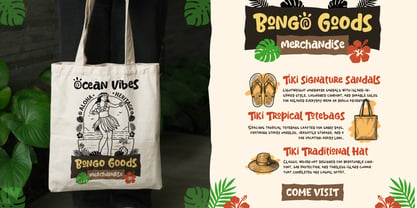 Tiki Bongo Font Poster 7