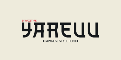 Yareuu Font Poster 1