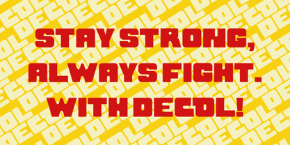 Decol Rz Font Poster 3