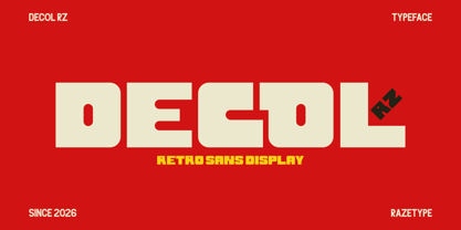 Decol Rz Font Poster 1