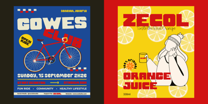 Decol Rz Font Poster 5