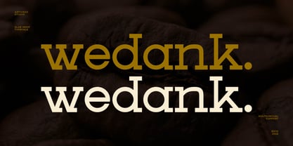 Wedank Font Poster 1