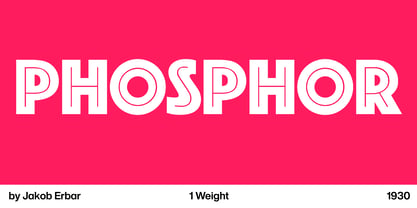 Phosphor Font Poster 2