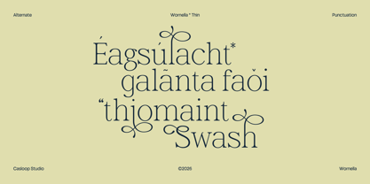 Wornella Font Poster 4