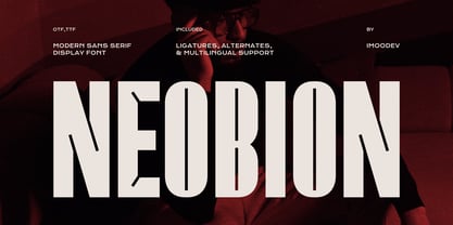 Neobion Font Poster 1