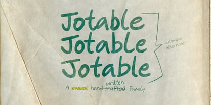 Jotable Font Poster 1