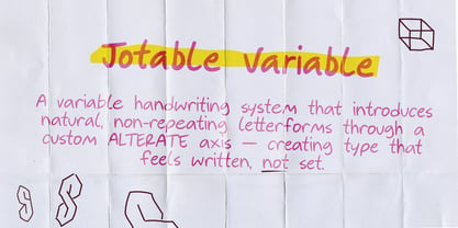 Jotable Font Poster 2