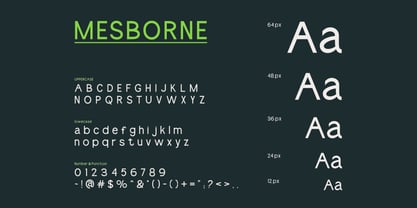 Mesborne Font Poster 2