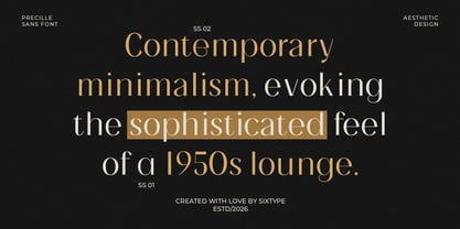 Precille Font Poster 7