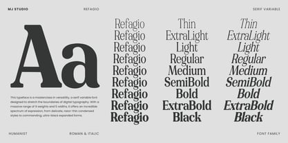 Refagio Font Poster 5