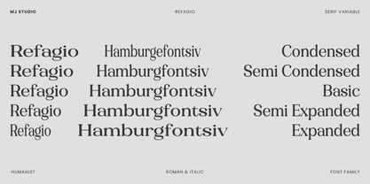 Refagio Font Poster 9