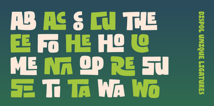 Dispol Font Poster 5