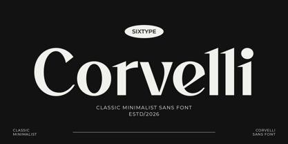 Corvelli Font Poster 1