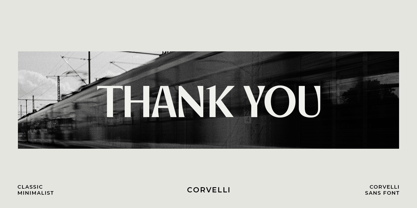 Corvelli Font Poster 10