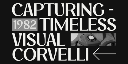 Corvelli Font Poster 5