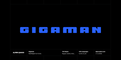 Gigaman Font Poster 1