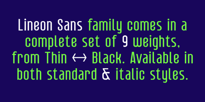 Lineon Sans Font Poster 3