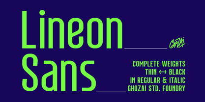 Lineon Sans Font Poster 1