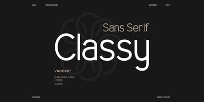 Gamaline Font Poster 3
