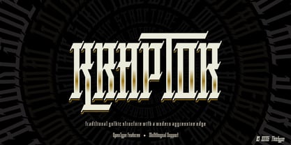 Kraptor Font Poster 1