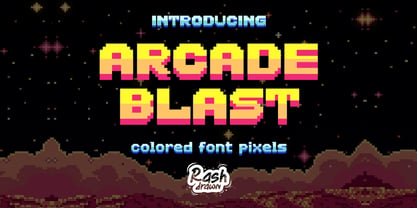 Arcade Blast Font Poster 1