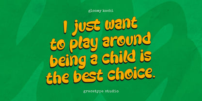 Gloomy Kochi Font Poster 5