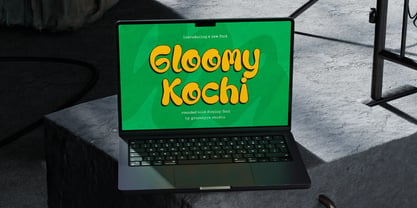 Gloomy Kochi Font Poster 8