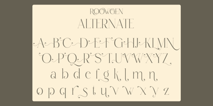 Roowgen Font Poster 10