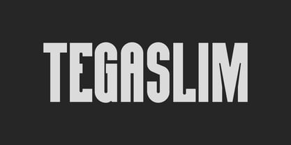 Tegaslim Font Poster 1
