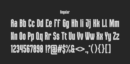 Tegaslim Font Poster 4