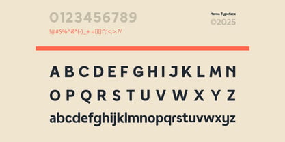 Neroa Font Poster 2