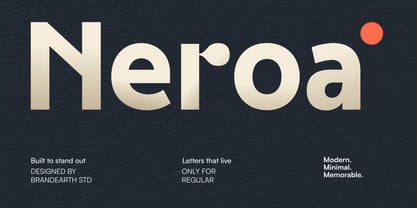 Neroa Font Poster 1