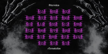 Nevron Sin Font Poster 12
