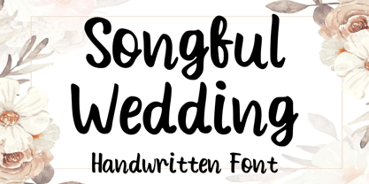 Songful Wedding Font Poster 1