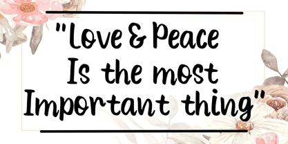 Songful Wedding Font Poster 2