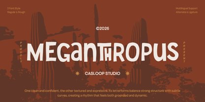 Meganthropus Font Poster 1