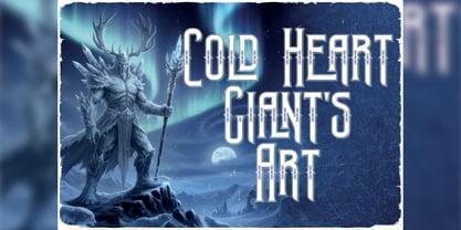 Frost Giant Font Poster 4