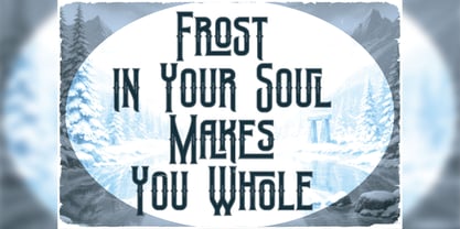 Frost Giant Font Poster 2
