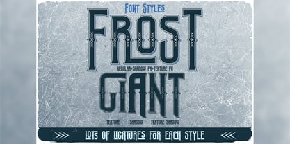 Frost Giant Font Poster 5
