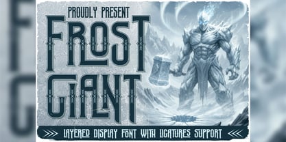 Frost Giant Font Poster 1