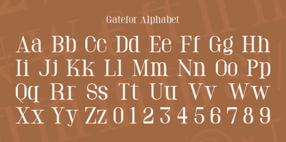 Gatefor Font Poster 6
