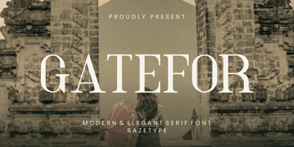 Gatefor Font Poster 1