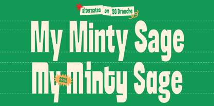 SG Drouche Font Poster 4