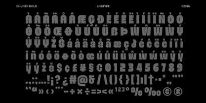 Chuner Font Poster 11