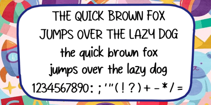School Kids Notes Font Poster 4