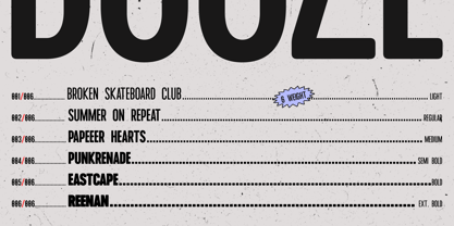 GC Dooze Font Poster 3