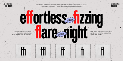 GC Dooze Font Poster 8