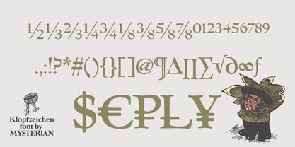 Klopfzeichen Font Poster 7
